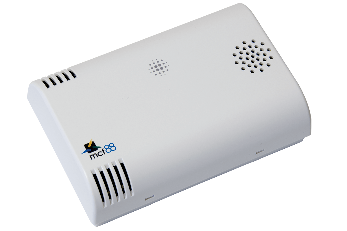 indoor environmental sensor with VOC, LUX and CO2