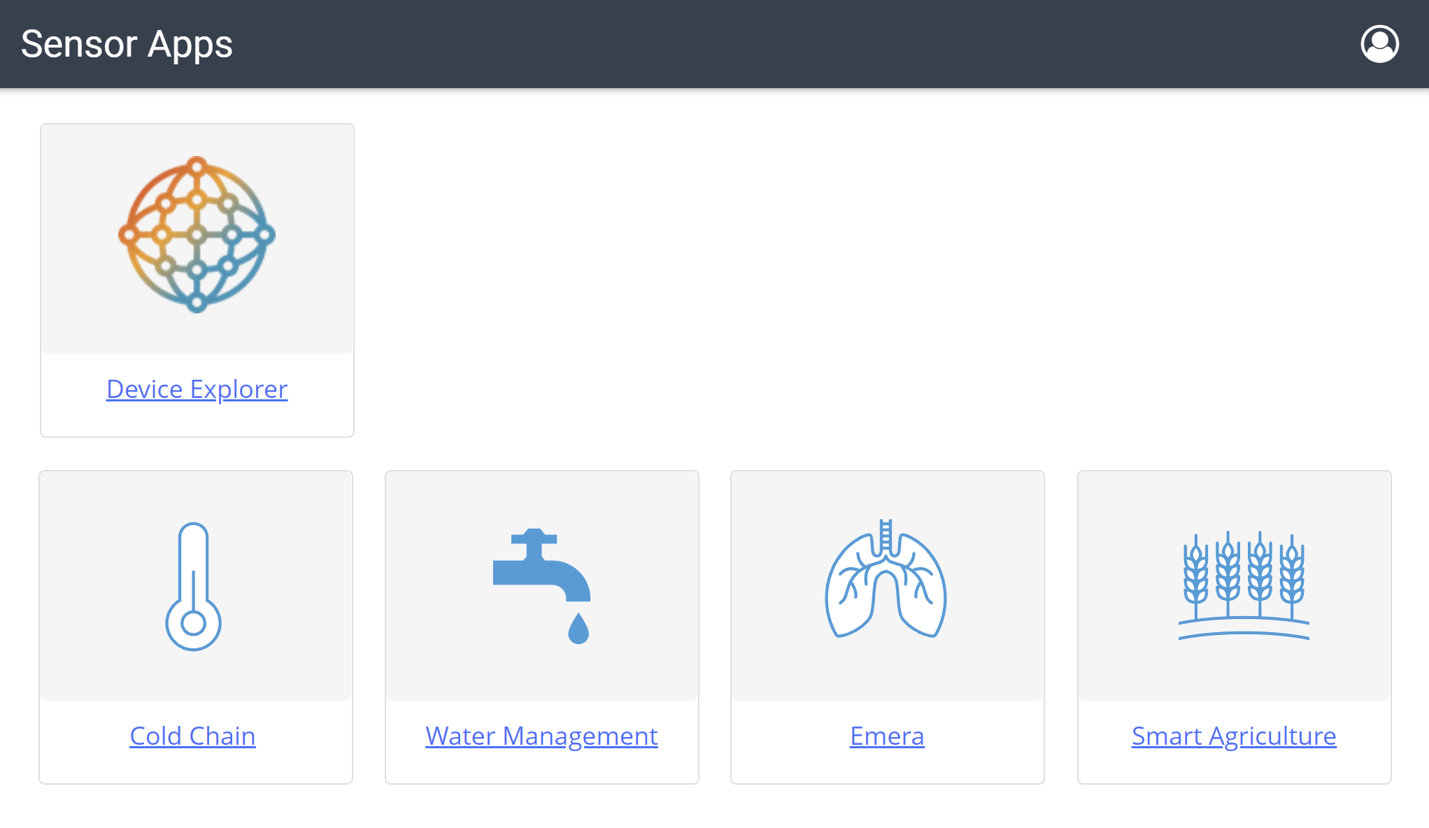 Sensor app portal