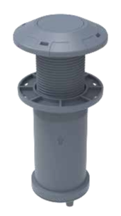 Grey LoRaWAN transmitter for an existing water meter